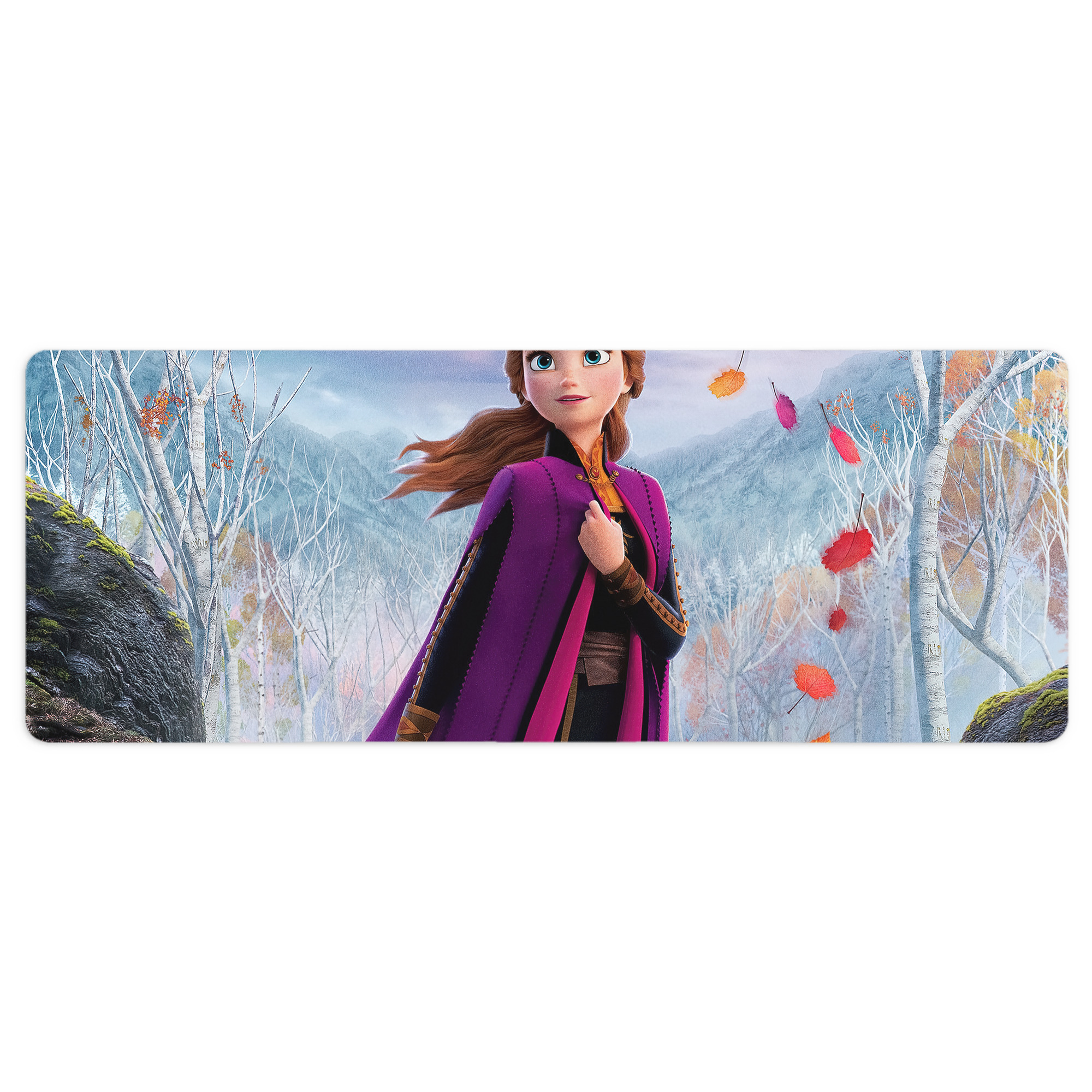 （画像用） アナと雪の女王 アンナ エルサ Frozen Anna Elsa ステッチ加工 大判デスクマット／滑り止めマウスパッド