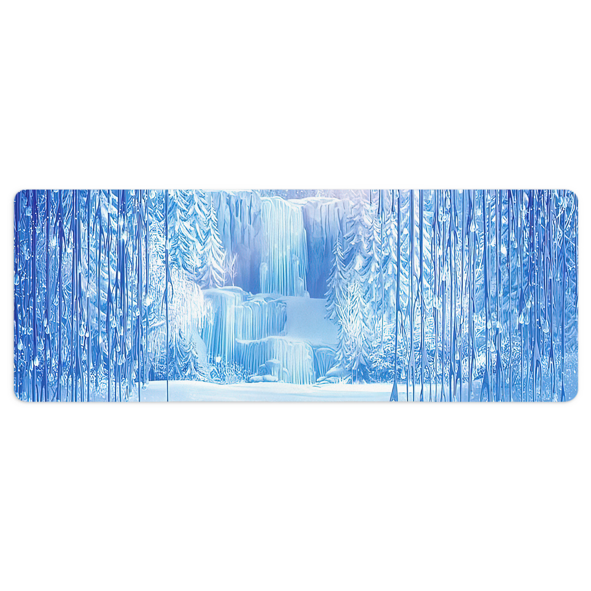 （画像用） アナと雪の女王 アンナ エルサ Frozen Anna Elsa ステッチ加工 大判デスクマット／滑り止めマウスパッド