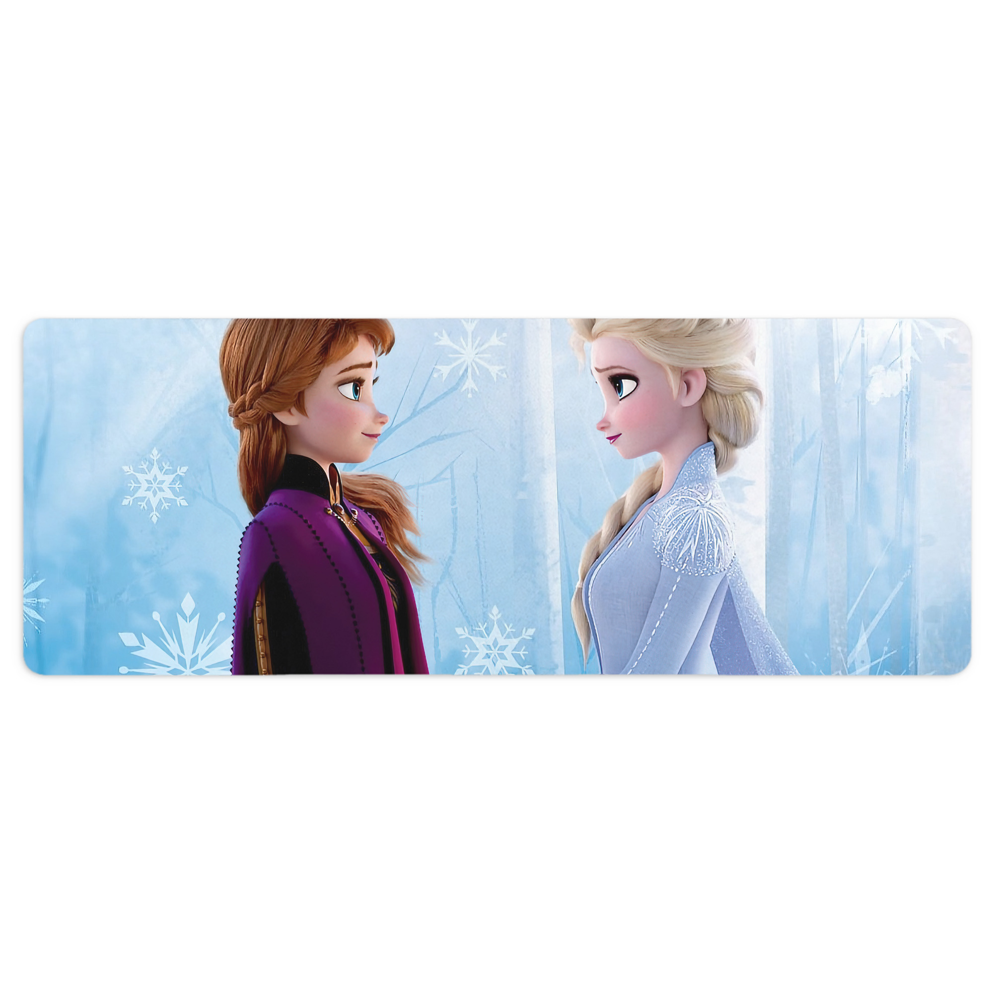 （画像用） アナと雪の女王 アンナ エルサ Frozen Anna Elsa ステッチ加工 大判デスクマット／滑り止めマウスパッド