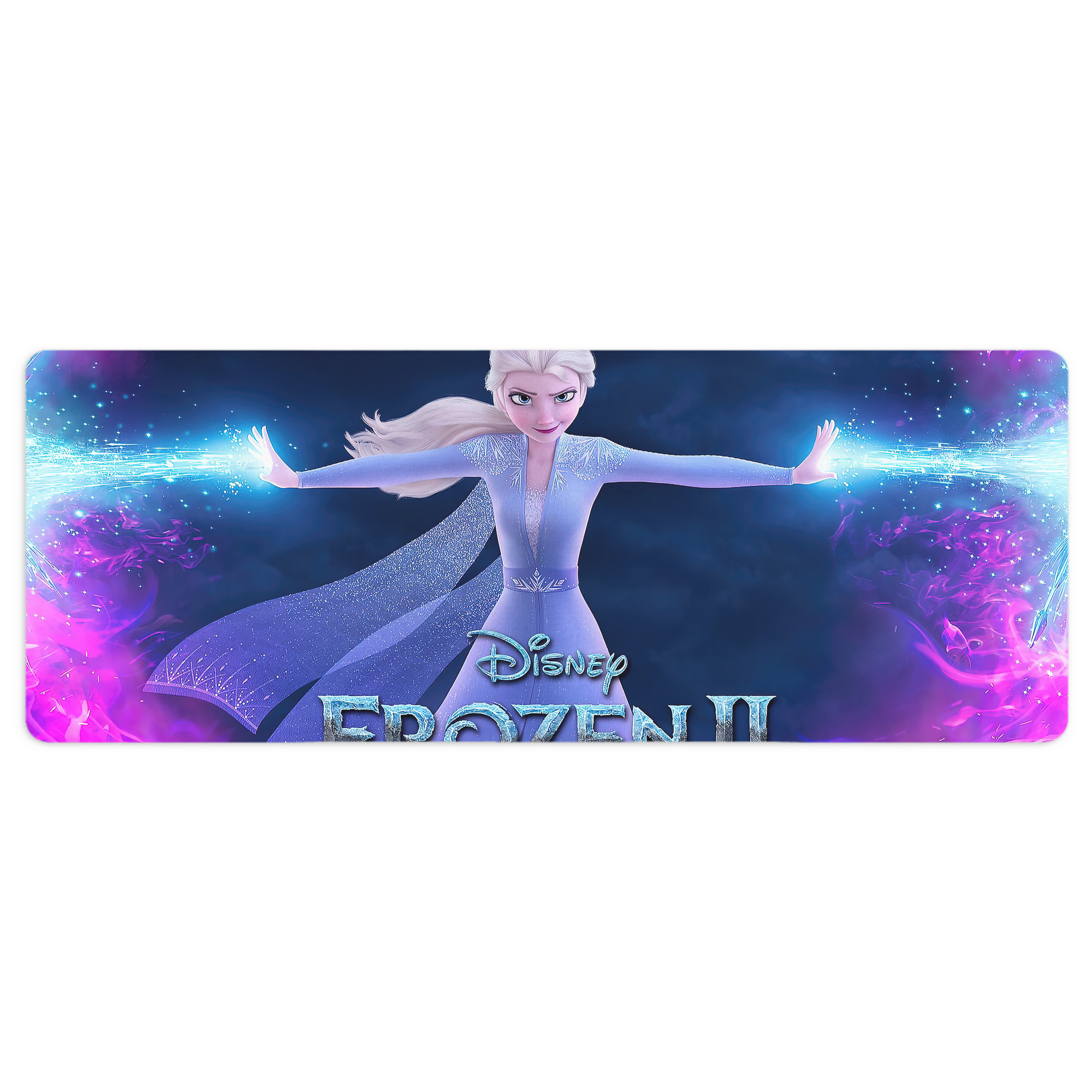 （画像用） アナと雪の女王 アンナ エルサ Frozen Anna Elsa ステッチ加工 大判デスクマット／滑り止めマウスパッド