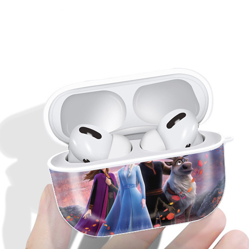アナと雪の女王 アンナ エルサ Frozen Anna Elsa 【AirPods Pro用】ハードシェル保護ケース 耐衝撃・防指紋・カラビナ付き商品仕様
