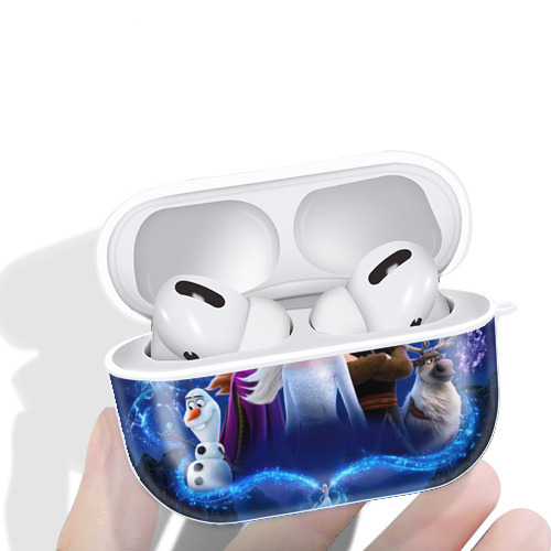 アナと雪の女王 アンナ エルサ Frozen Anna Elsa 【AirPods Pro用】ハードシェル保護ケース 耐衝撃・防指紋・カラビナ付き商品仕様