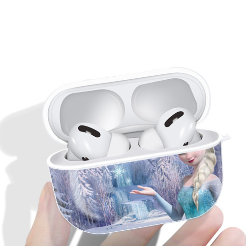 アナと雪の女王 アンナ エルサ Frozen Anna Elsa 【AirPods Pro用】ハードシェル保護ケース 耐衝撃・防指紋・カラビナ付き商品仕様