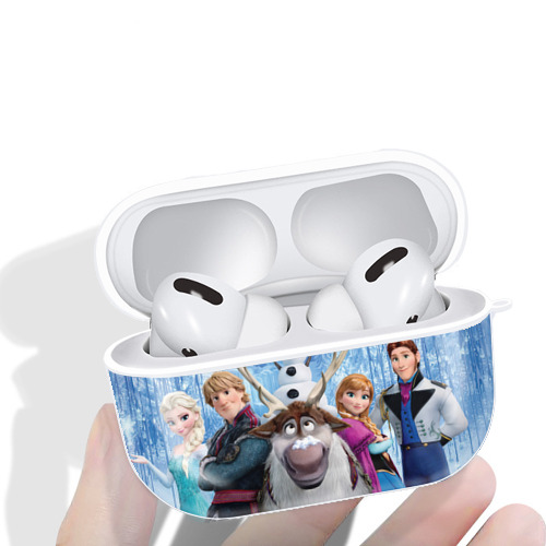 アナと雪の女王 アンナ エルサ Frozen Anna Elsa 【AirPods Pro用】ハードシェル保護ケース 耐衝撃・防指紋・カラビナ付き商品仕様