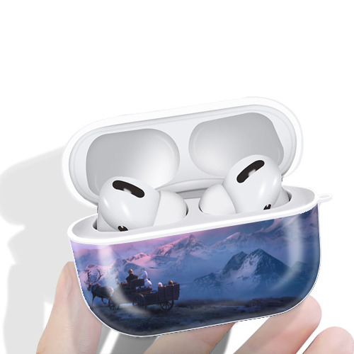アナと雪の女王 アンナ エルサ Frozen Anna Elsa 【AirPods Pro用】ハードシェル保護ケース 耐衝撃・防指紋・カラビナ付き商品仕様