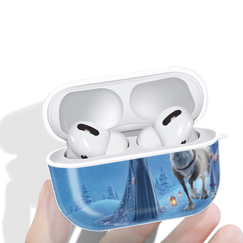 アナと雪の女王 アンナ エルサ Frozen Anna Elsa 【AirPods Pro用】ハードシェル保護ケース 耐衝撃・防指紋・カラビナ付き商品仕様