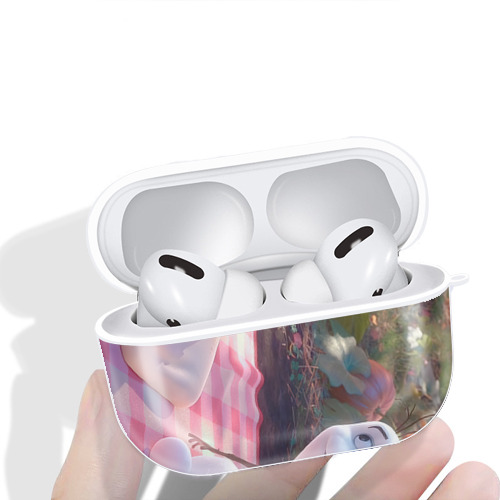 アナと雪の女王 アンナ エルサ Frozen Anna Elsa 【AirPods Pro用】ハードシェル保護ケース 耐衝撃・防指紋・カラビナ付き商品仕様