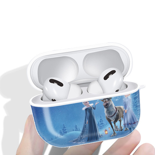 アナと雪の女王 アンナ エルサ Frozen Anna Elsa 【AirPods Pro用】ハードシェル保護ケース 耐衝撃・防指紋・カラビナ付き商品仕様