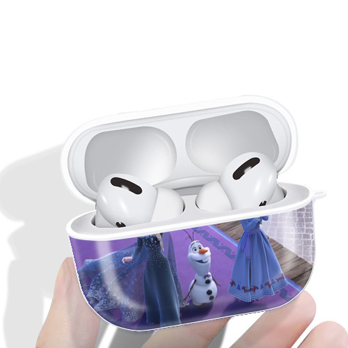 アナと雪の女王 アンナ エルサ Frozen Anna Elsa 【AirPods Pro用】ハードシェル保護ケース 耐衝撃・防指紋・カラビナ付き商品仕様