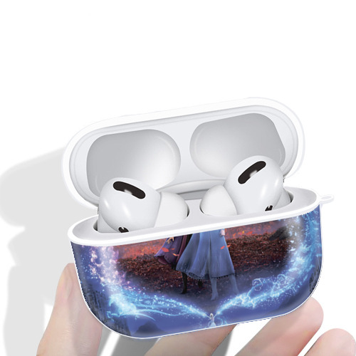 アナと雪の女王 アンナ エルサ Frozen Anna Elsa 【AirPods Pro用】ハードシェル保護ケース 耐衝撃・防指紋・カラビナ付き商品仕様