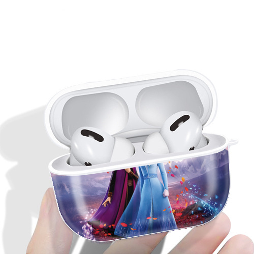 アナと雪の女王 アンナ エルサ Frozen Anna Elsa 【AirPods Pro用】ハードシェル保護ケース 耐衝撃・防指紋・カラビナ付き商品仕様
