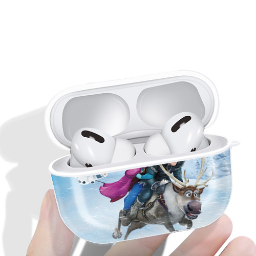 アナと雪の女王 アンナ エルサ Frozen Anna Elsa 【AirPods Pro用】ハードシェル保護ケース 耐衝撃・防指紋・カラビナ付き商品仕様