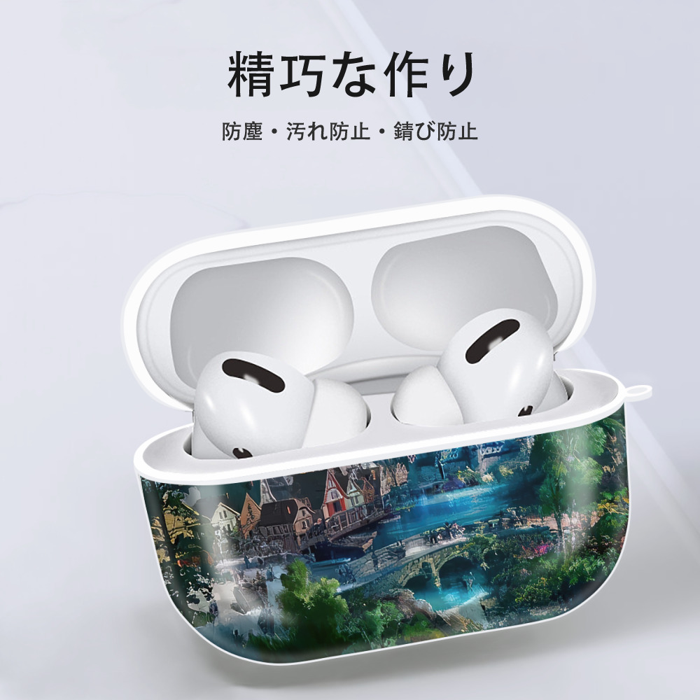 アナと雪の女王 アンナ エルサ Frozen Anna Elsa 【AirPods Pro用】ハードシェル保護ケース 耐衝撃・防指紋・カラビナ付き商品仕様