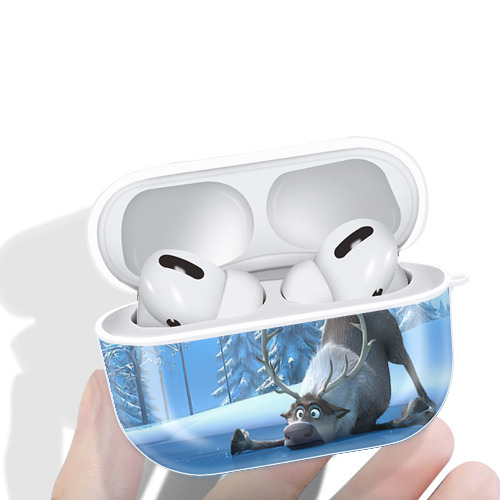 アナと雪の女王 アンナ エルサ Frozen Anna Elsa 【AirPods Pro用】ハードシェル保護ケース 耐衝撃・防指紋・カラビナ付き商品仕様