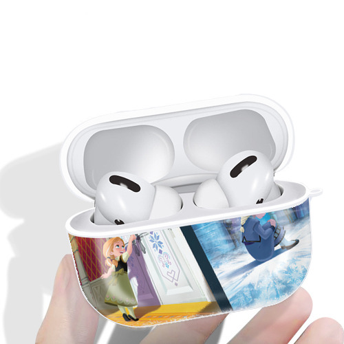 アナと雪の女王 アンナ エルサ Frozen Anna Elsa 【AirPods Pro用】ハードシェル保護ケース 耐衝撃・防指紋・カラビナ付き商品仕様