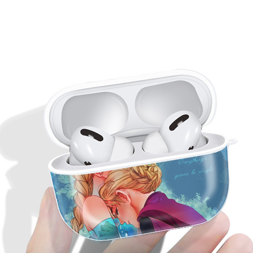アナと雪の女王 アンナ エルサ Frozen Anna Elsa 【AirPods Pro用】ハードシェル保護ケース 耐衝撃・防指紋・カラビナ付き商品仕様