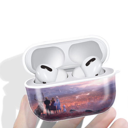 アナと雪の女王 アンナ エルサ Frozen Anna Elsa 【AirPods Pro用】ハードシェル保護ケース 耐衝撃・防指紋・カラビナ付き商品仕様