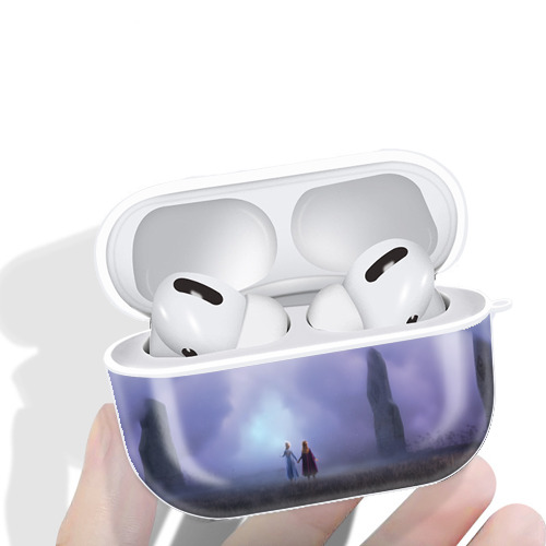 アナと雪の女王 アンナ エルサ Frozen Anna Elsa 【AirPods Pro用】ハードシェル保護ケース 耐衝撃・防指紋・カラビナ付き商品仕様
