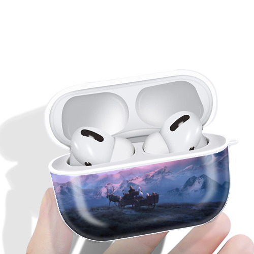 アナと雪の女王 アンナ エルサ Frozen Anna Elsa 【AirPods Pro用】ハードシェル保護ケース 耐衝撃・防指紋・カラビナ付き商品仕様