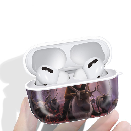 アナと雪の女王 アンナ エルサ Frozen Anna Elsa 【AirPods Pro用】ハードシェル保護ケース 耐衝撃・防指紋・カラビナ付き商品仕様