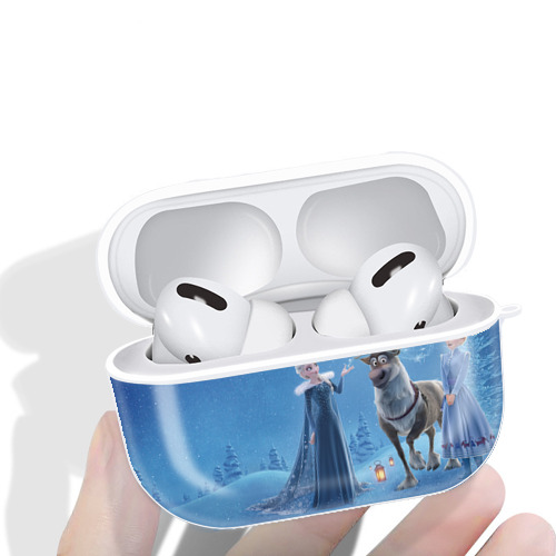 アナと雪の女王 アンナ エルサ Frozen Anna Elsa 【AirPods Pro用】ハードシェル保護ケース 耐衝撃・防指紋・カラビナ付き商品仕様