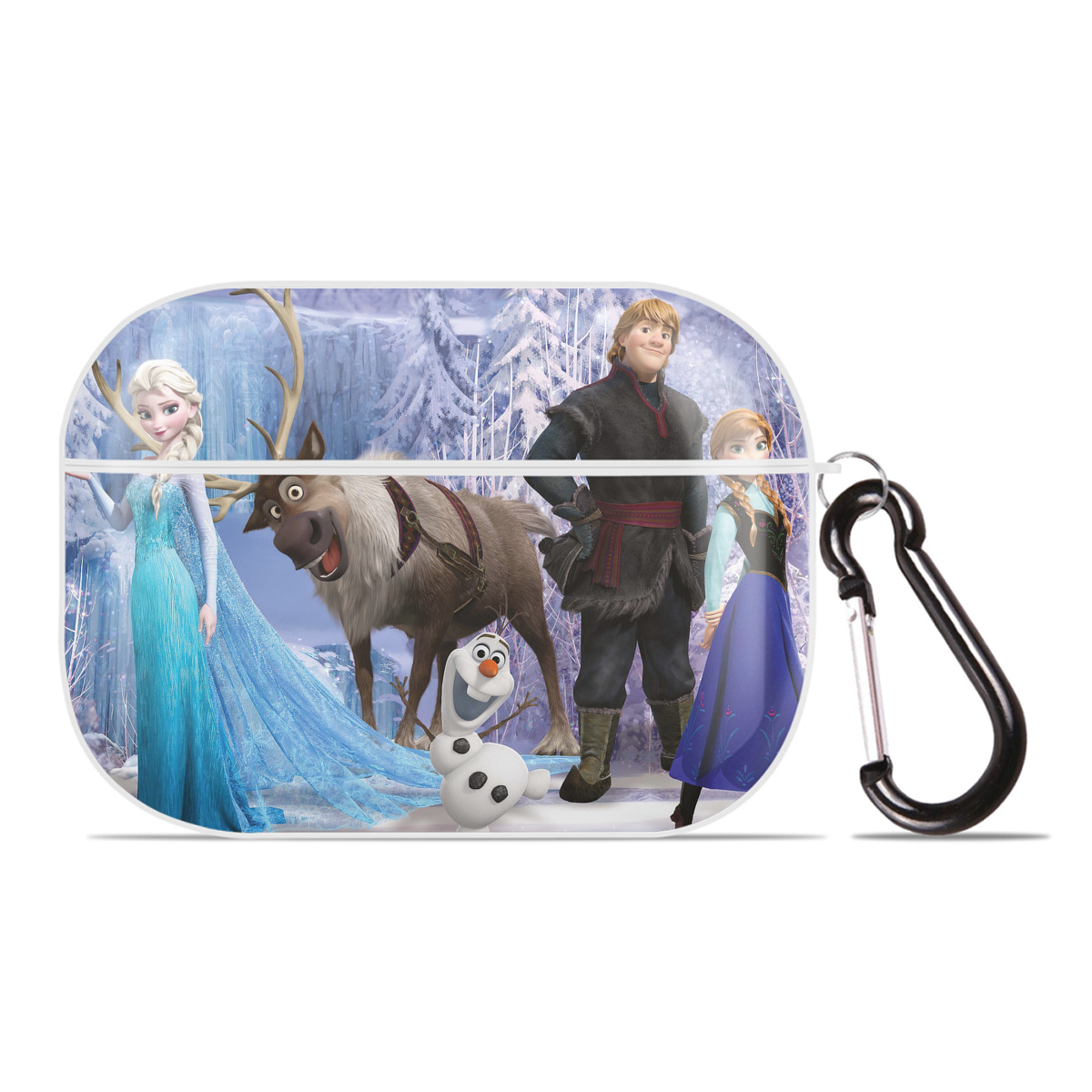 （画像用） アナと雪の女王 アンナ エルサ Frozen Anna Elsa 【AirPods Pro用】ハードシェル保護ケース 耐衝撃・防指紋・カラビナ付き商品仕様