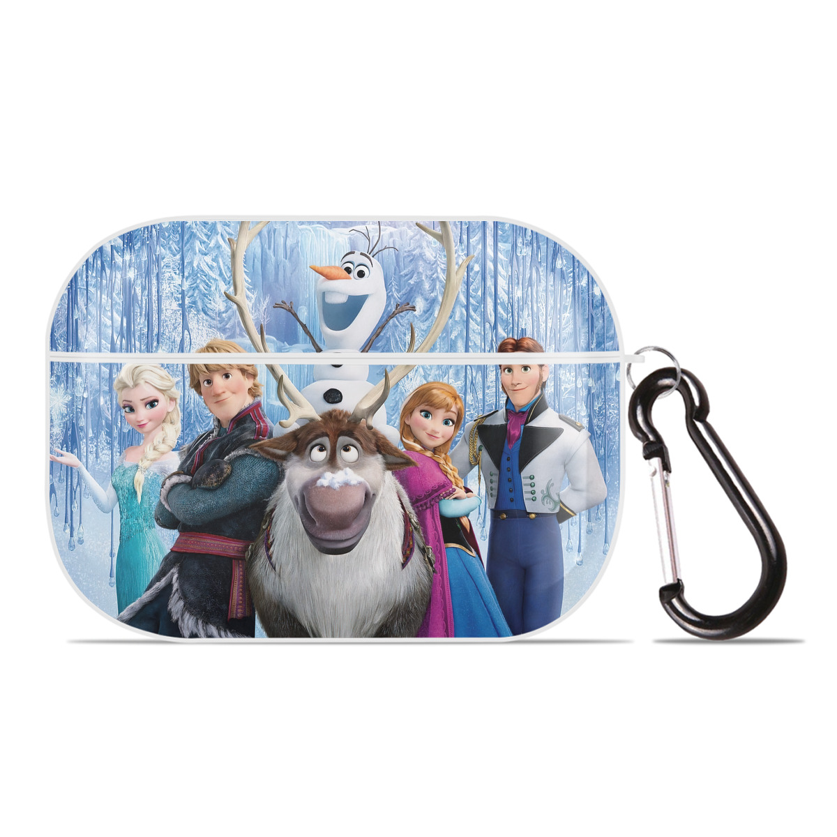 （画像用） アナと雪の女王 アンナ エルサ Frozen Anna Elsa 【AirPods Pro用】ハードシェル保護ケース 耐衝撃・防指紋・カラビナ付き商品仕様