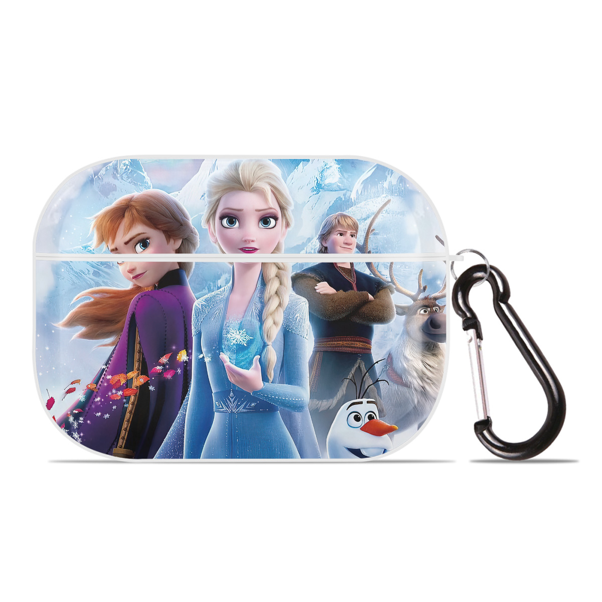 （画像用） アナと雪の女王 アンナ エルサ Frozen Anna Elsa 【AirPods Pro用】ハードシェル保護ケース 耐衝撃・防指紋・カラビナ付き商品仕様