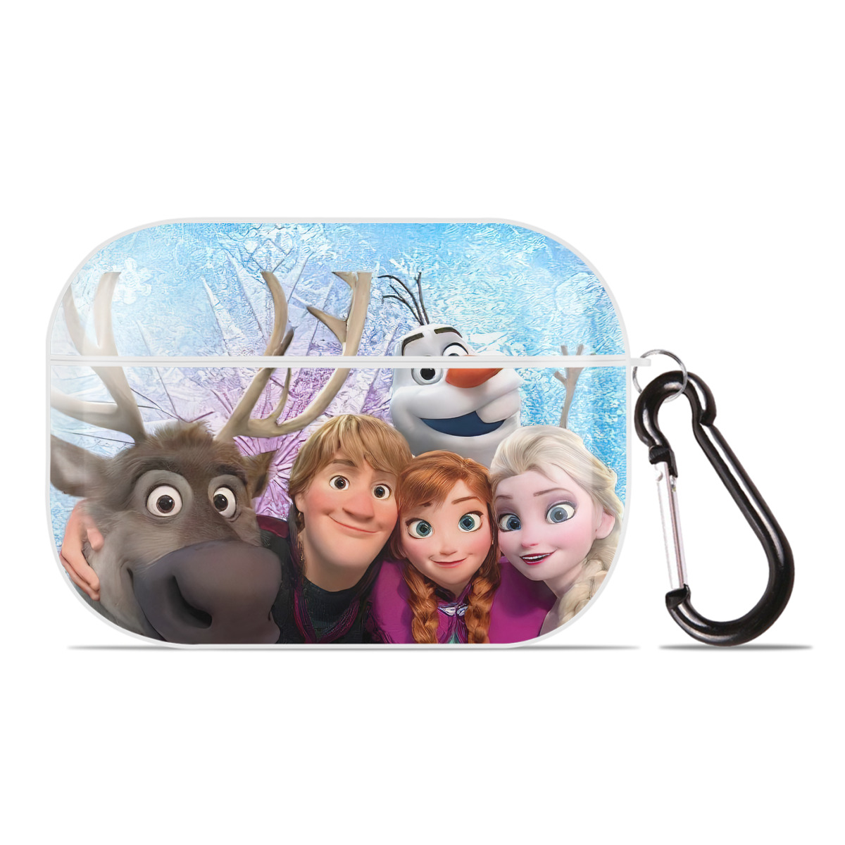 （画像用） アナと雪の女王 アンナ エルサ Frozen Anna Elsa 【AirPods Pro用】ハードシェル保護ケース 耐衝撃・防指紋・カラビナ付き商品仕様