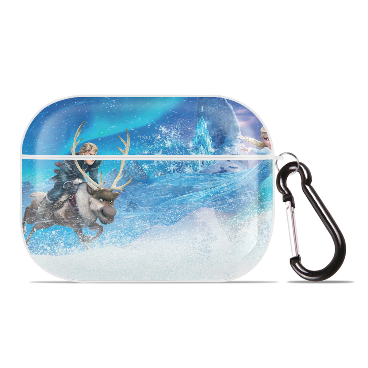 （画像用） アナと雪の女王 アンナ エルサ Frozen Anna Elsa 【AirPods Pro用】ハードシェル保護ケース 耐衝撃・防指紋・カラビナ付き商品仕様