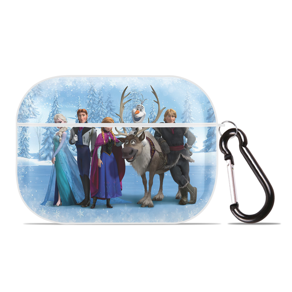 （画像用） アナと雪の女王 アンナ エルサ Frozen Anna Elsa 【AirPods Pro用】ハードシェル保護ケース 耐衝撃・防指紋・カラビナ付き商品仕様