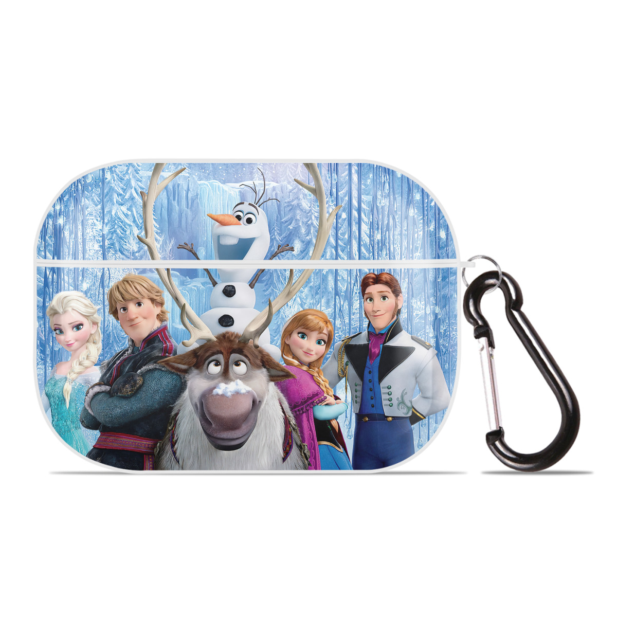 （画像用） アナと雪の女王 アンナ エルサ Frozen Anna Elsa 【AirPods Pro用】ハードシェル保護ケース 耐衝撃・防指紋・カラビナ付き商品仕様