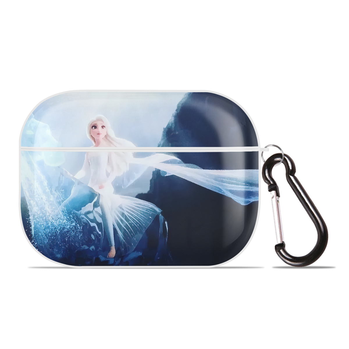 （画像用） アナと雪の女王 アンナ エルサ Frozen Anna Elsa 【AirPods Pro用】ハードシェル保護ケース 耐衝撃・防指紋・カラビナ付き商品仕様