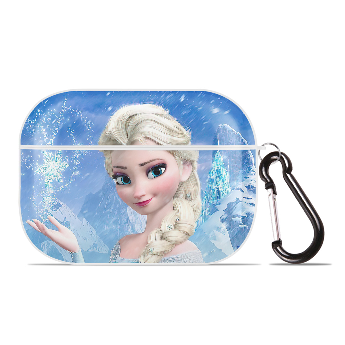 （画像用） アナと雪の女王 アンナ エルサ Frozen Anna Elsa 【AirPods Pro用】ハードシェル保護ケース 耐衝撃・防指紋・カラビナ付き商品仕様