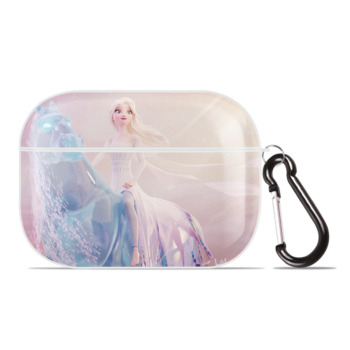 （画像用） アナと雪の女王 アンナ エルサ Frozen Anna Elsa 【AirPods Pro用】ハードシェル保護ケース 耐衝撃・防指紋・カラビナ付き商品仕様