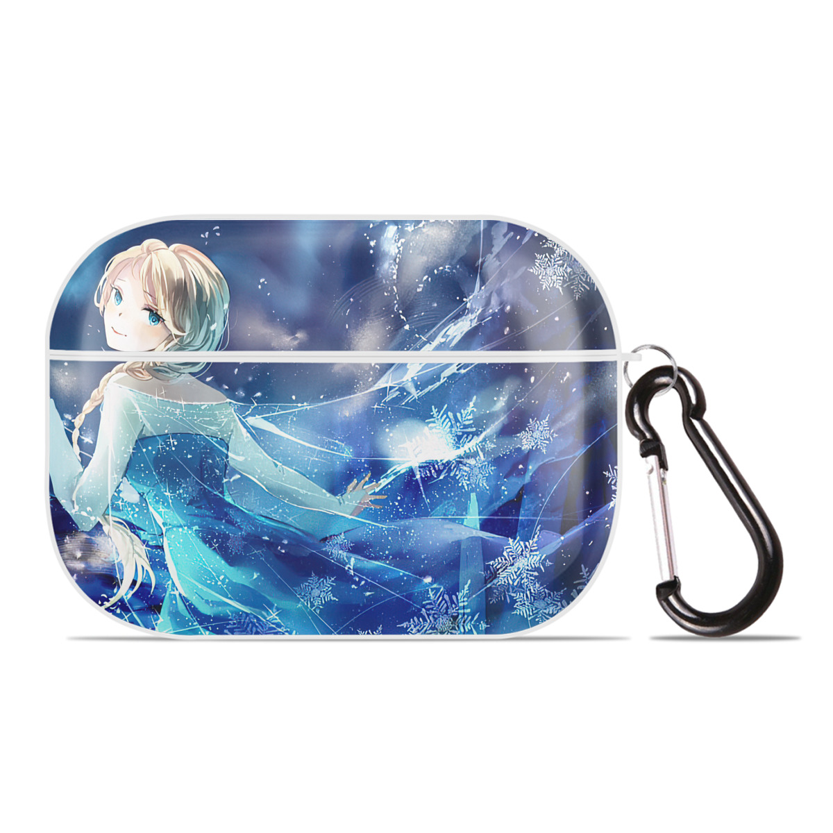 （画像用） アナと雪の女王 アンナ エルサ Frozen Anna Elsa 【AirPods Pro用】ハードシェル保護ケース 耐衝撃・防指紋・カラビナ付き商品仕様