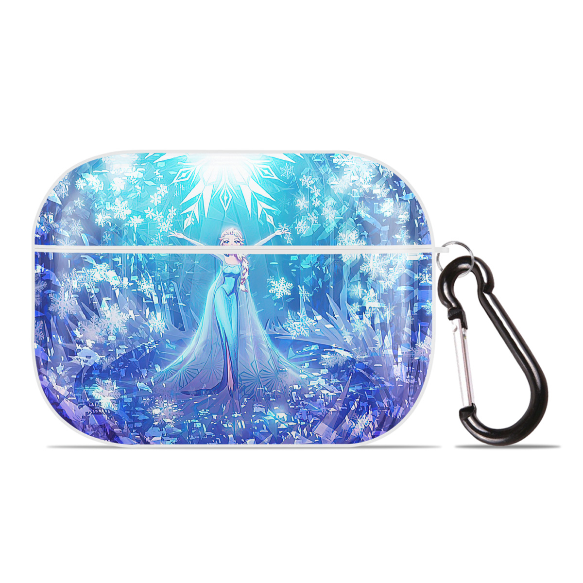 （画像用） アナと雪の女王 アンナ エルサ Frozen Anna Elsa 【AirPods Pro用】ハードシェル保護ケース 耐衝撃・防指紋・カラビナ付き商品仕様