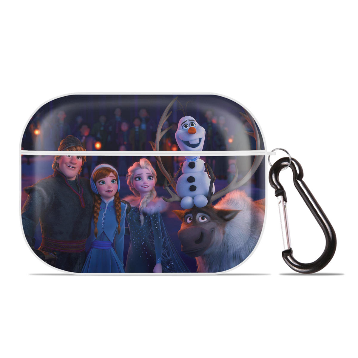 （画像用） アナと雪の女王 アンナ エルサ Frozen Anna Elsa 【AirPods Pro用】ハードシェル保護ケース 耐衝撃・防指紋・カラビナ付き商品仕様