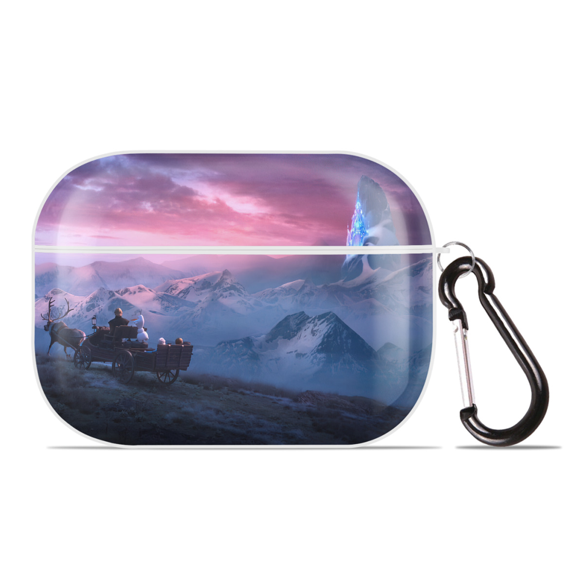（画像用） アナと雪の女王 アンナ エルサ Frozen Anna Elsa 【AirPods Pro用】ハードシェル保護ケース 耐衝撃・防指紋・カラビナ付き商品仕様