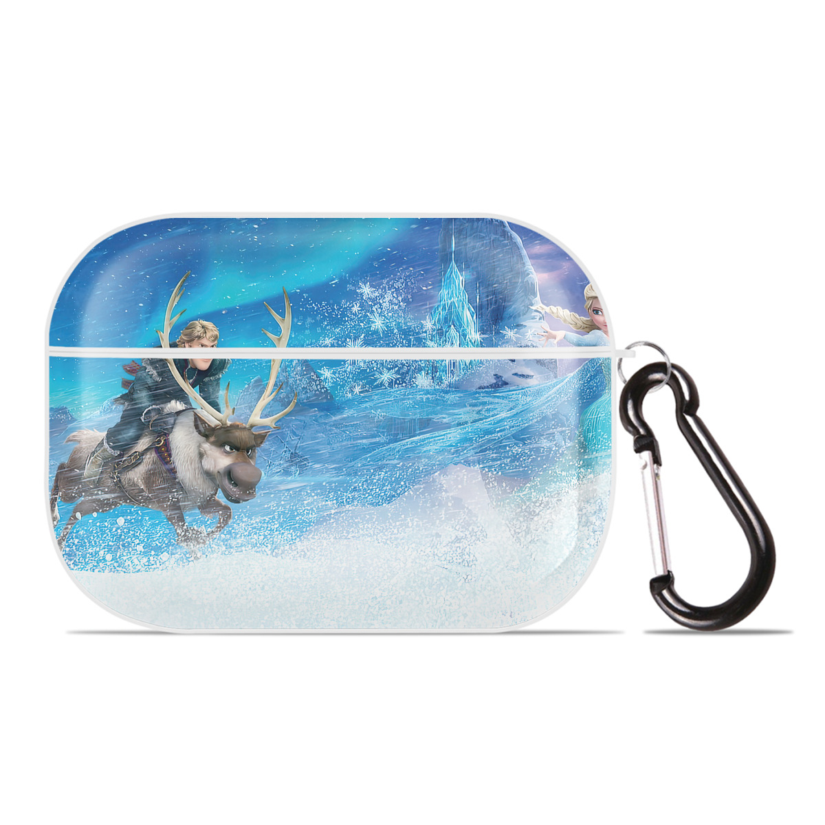 （画像用） アナと雪の女王 アンナ エルサ Frozen Anna Elsa 【AirPods Pro用】ハードシェル保護ケース 耐衝撃・防指紋・カラビナ付き商品仕様