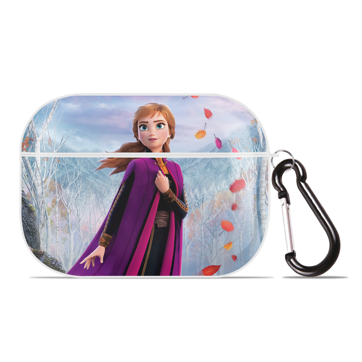 （画像用） アナと雪の女王 アンナ エルサ Frozen Anna Elsa 【AirPods Pro用】ハードシェル保護ケース 耐衝撃・防指紋・カラビナ付き商品仕様