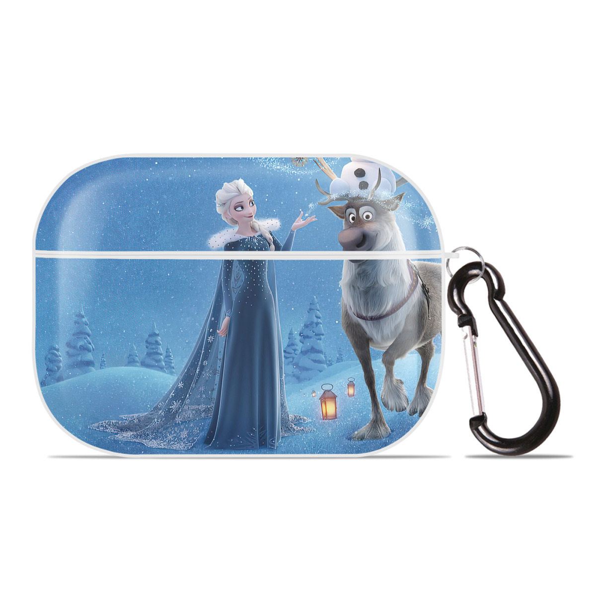 （画像用） アナと雪の女王 アンナ エルサ Frozen Anna Elsa 【AirPods Pro用】ハードシェル保護ケース 耐衝撃・防指紋・カラビナ付き商品仕様