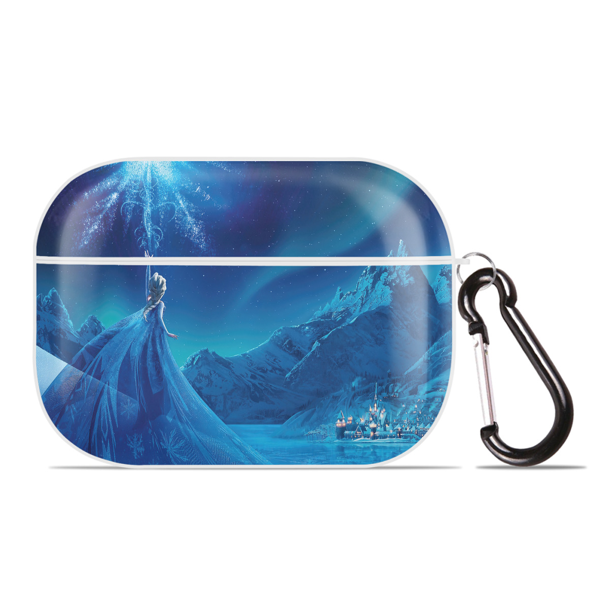 （画像用） アナと雪の女王 アンナ エルサ Frozen Anna Elsa 【AirPods Pro用】ハードシェル保護ケース 耐衝撃・防指紋・カラビナ付き商品仕様