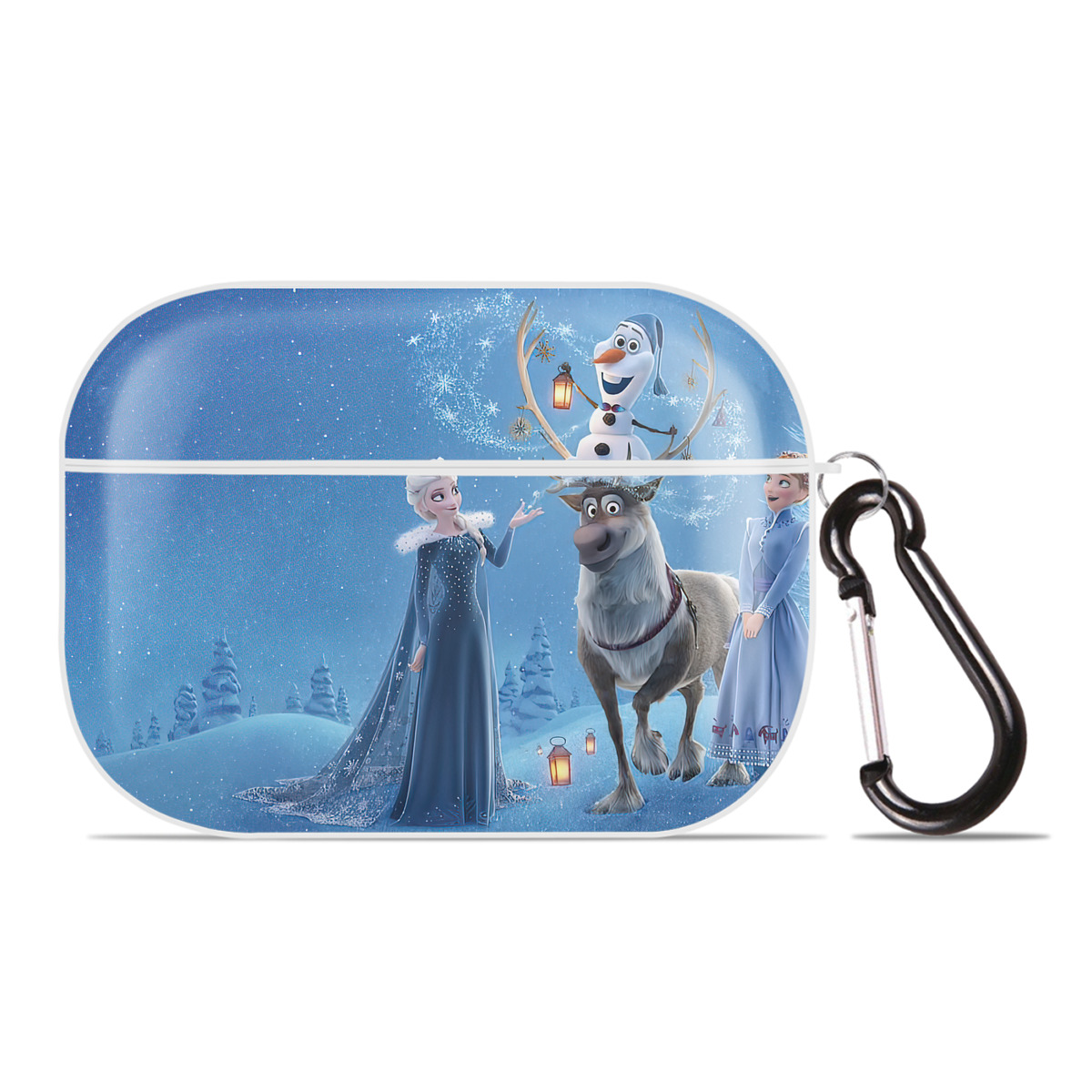 （画像用） アナと雪の女王 アンナ エルサ Frozen Anna Elsa 【AirPods Pro用】ハードシェル保護ケース 耐衝撃・防指紋・カラビナ付き商品仕様
