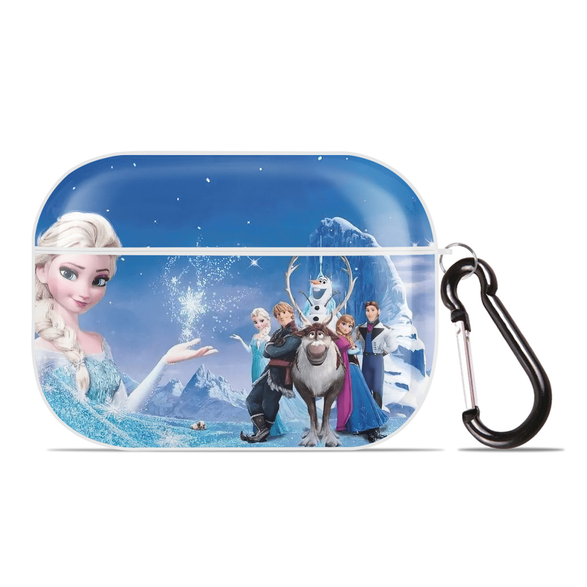 （画像用） アナと雪の女王 アンナ エルサ Frozen Anna Elsa 【AirPods Pro用】ハードシェル保護ケース 耐衝撃・防指紋・カラビナ付き商品仕様