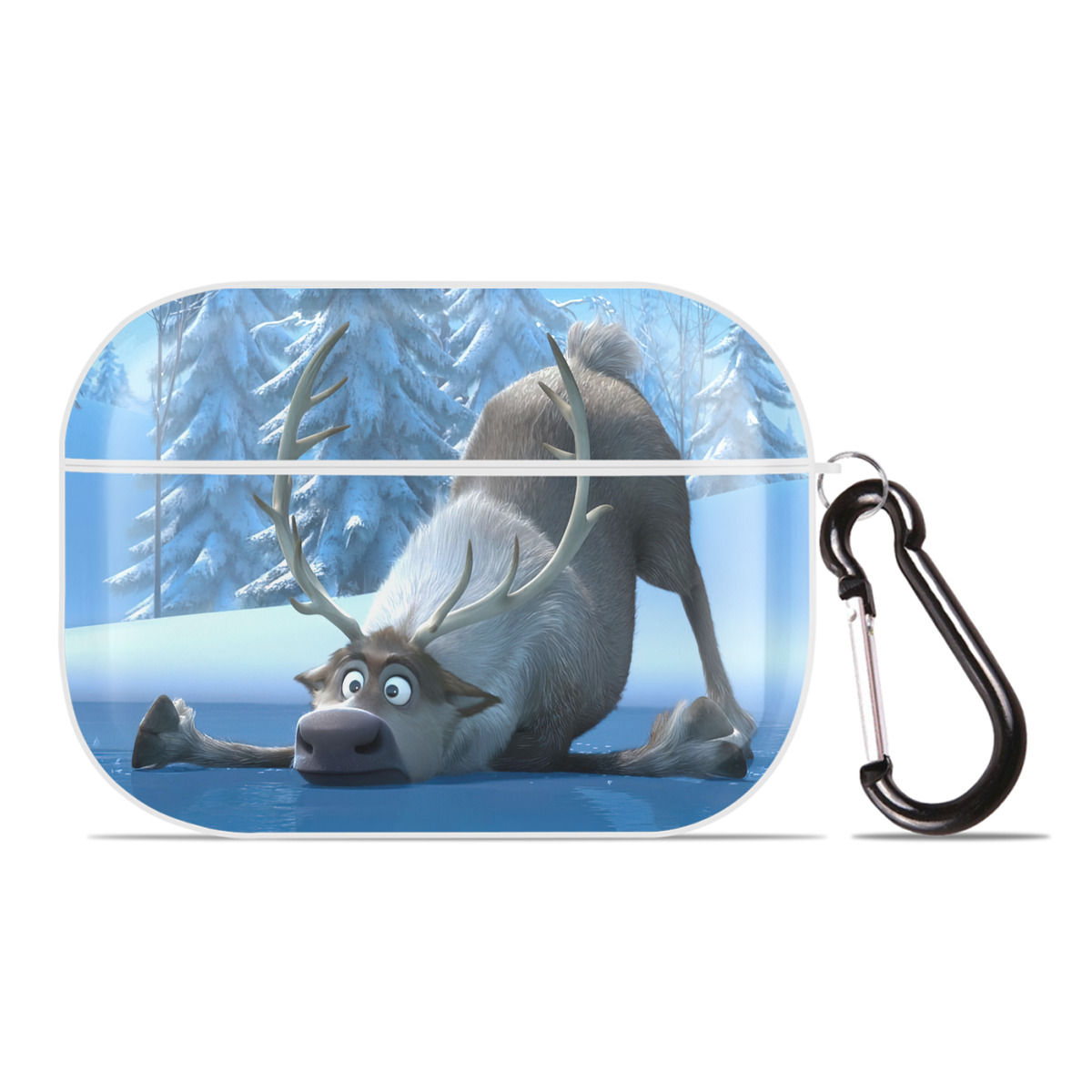 （画像用） アナと雪の女王 アンナ エルサ Frozen Anna Elsa 【AirPods Pro用】ハードシェル保護ケース 耐衝撃・防指紋・カラビナ付き商品仕様