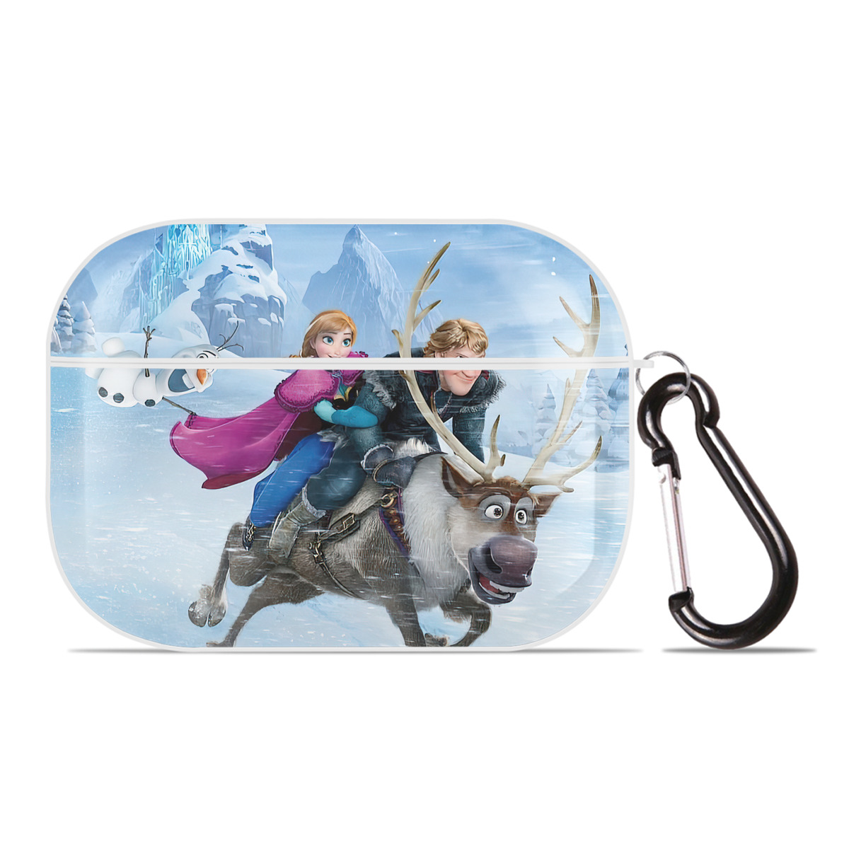（画像用） アナと雪の女王 アンナ エルサ Frozen Anna Elsa 【AirPods Pro用】ハードシェル保護ケース 耐衝撃・防指紋・カラビナ付き商品仕様