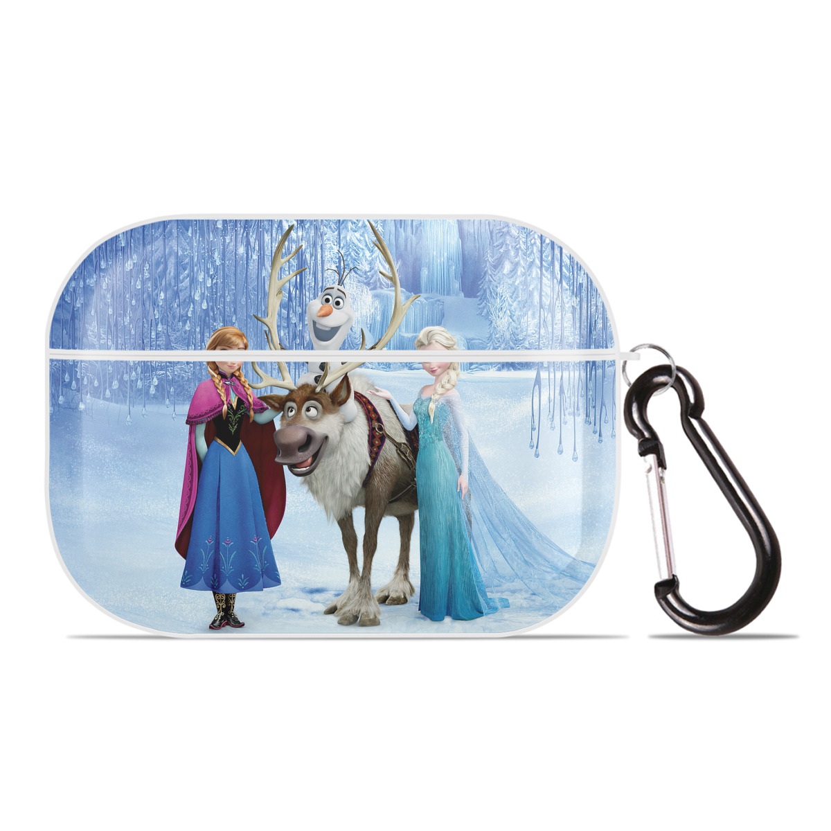 （画像用） アナと雪の女王 アンナ エルサ Frozen Anna Elsa 【AirPods Pro用】ハードシェル保護ケース 耐衝撃・防指紋・カラビナ付き商品仕様