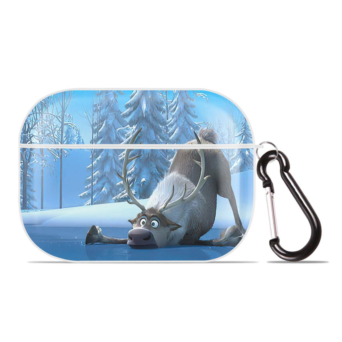 （画像用） アナと雪の女王 アンナ エルサ Frozen Anna Elsa 【AirPods Pro用】ハードシェル保護ケース 耐衝撃・防指紋・カラビナ付き商品仕様