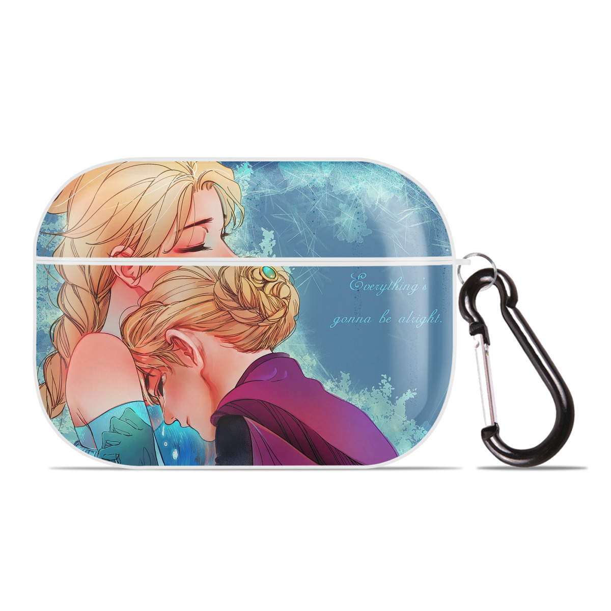 （画像用） アナと雪の女王 アンナ エルサ Frozen Anna Elsa 【AirPods Pro用】ハードシェル保護ケース 耐衝撃・防指紋・カラビナ付き商品仕様